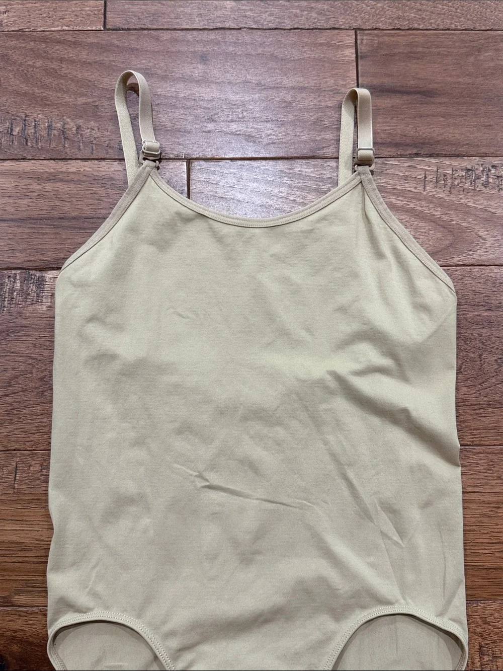 Stelle Girls Nude Camisole Leotard Adjustable Straps - Size L